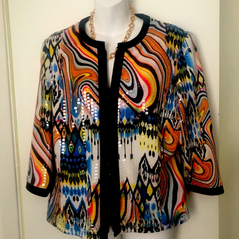 Sequined Jacket with zipper